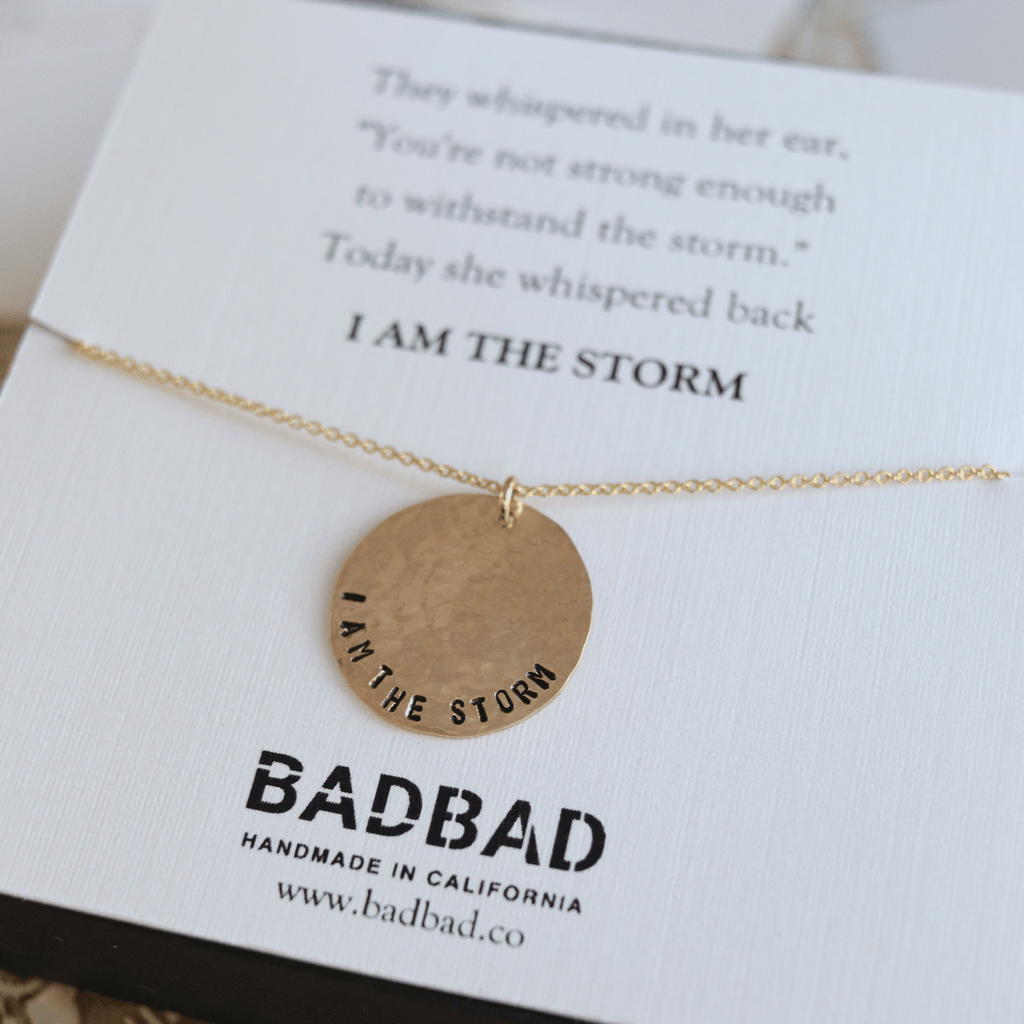 I Am The Storm Coin Necklace