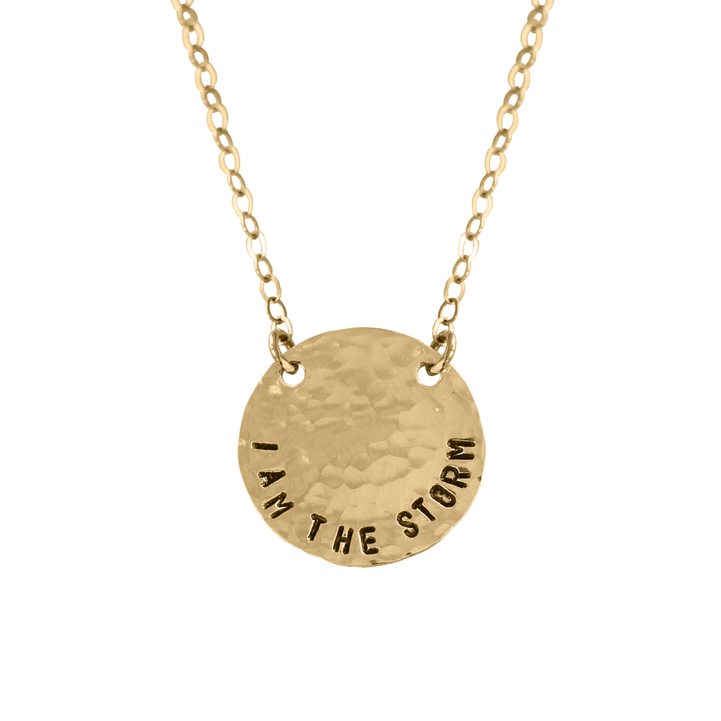 I Am The Storm Coin Necklace - BAD BAD Jewelry
