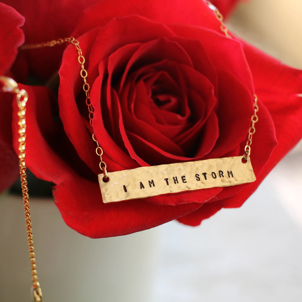 I Am the Storm Bar Necklace - BAD BAD Jewelry