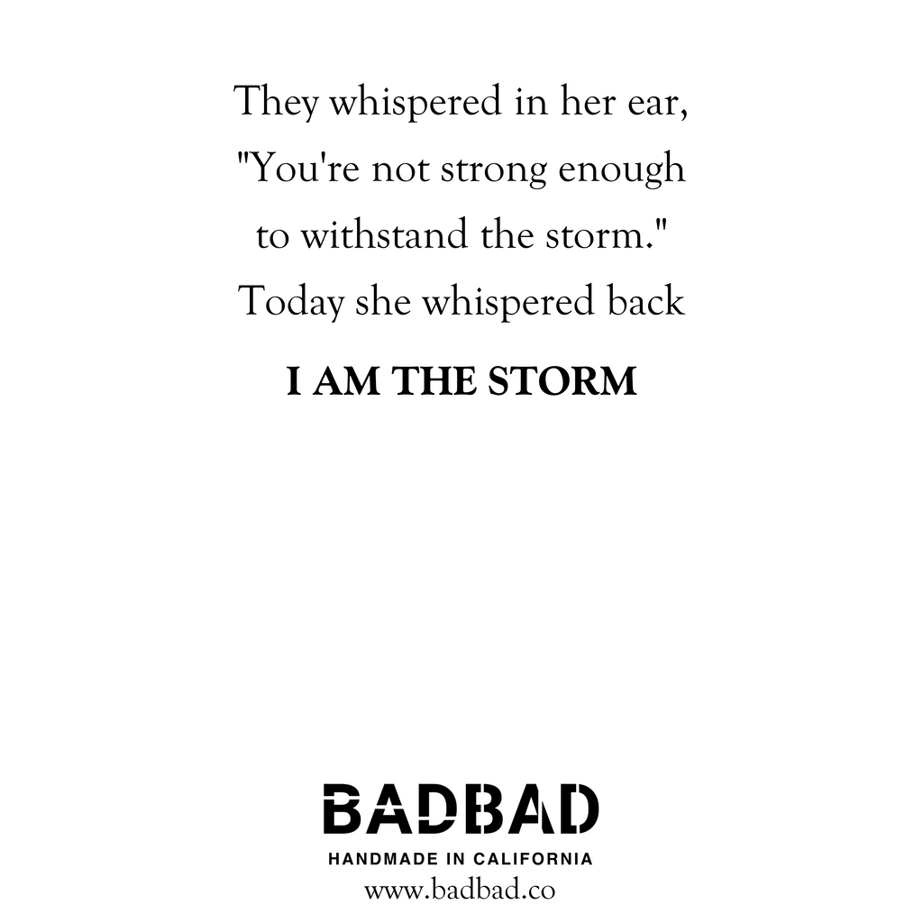 I Am the Storm Bar Necklace