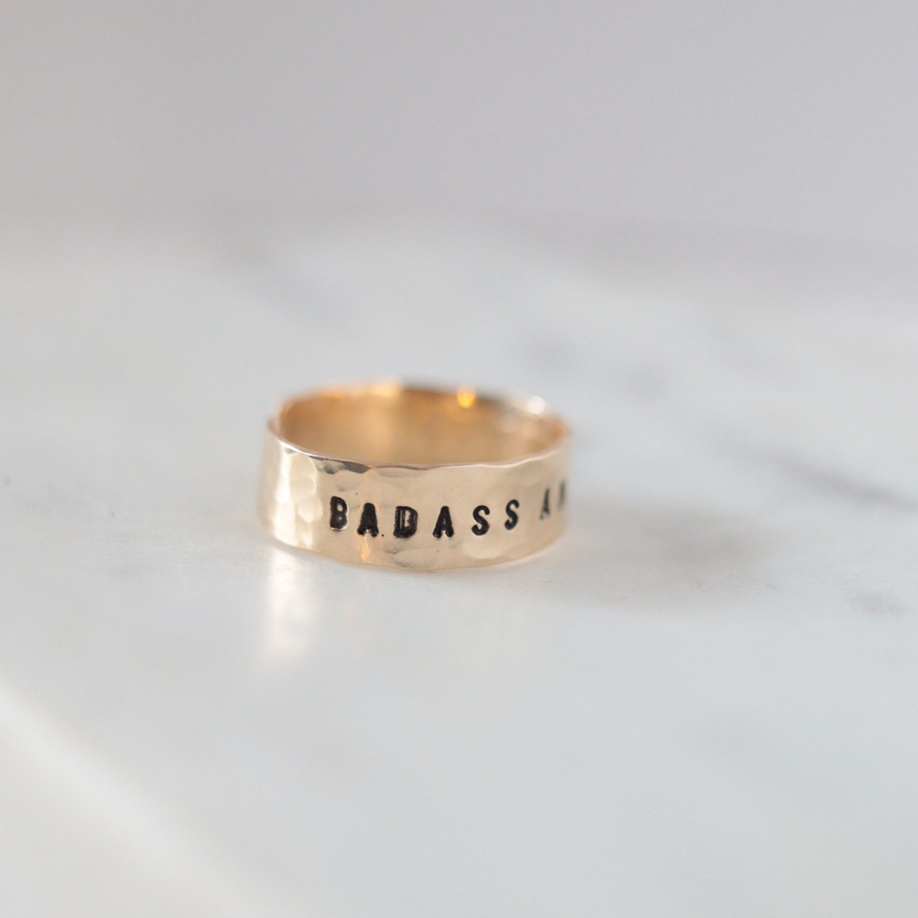 Mantra Cuff Ring - Small [Adjustable Band]