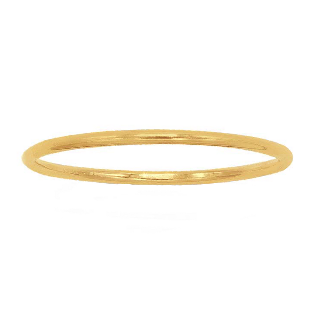 thin gold ring band size 5 6 7 by bad bad jewelry
